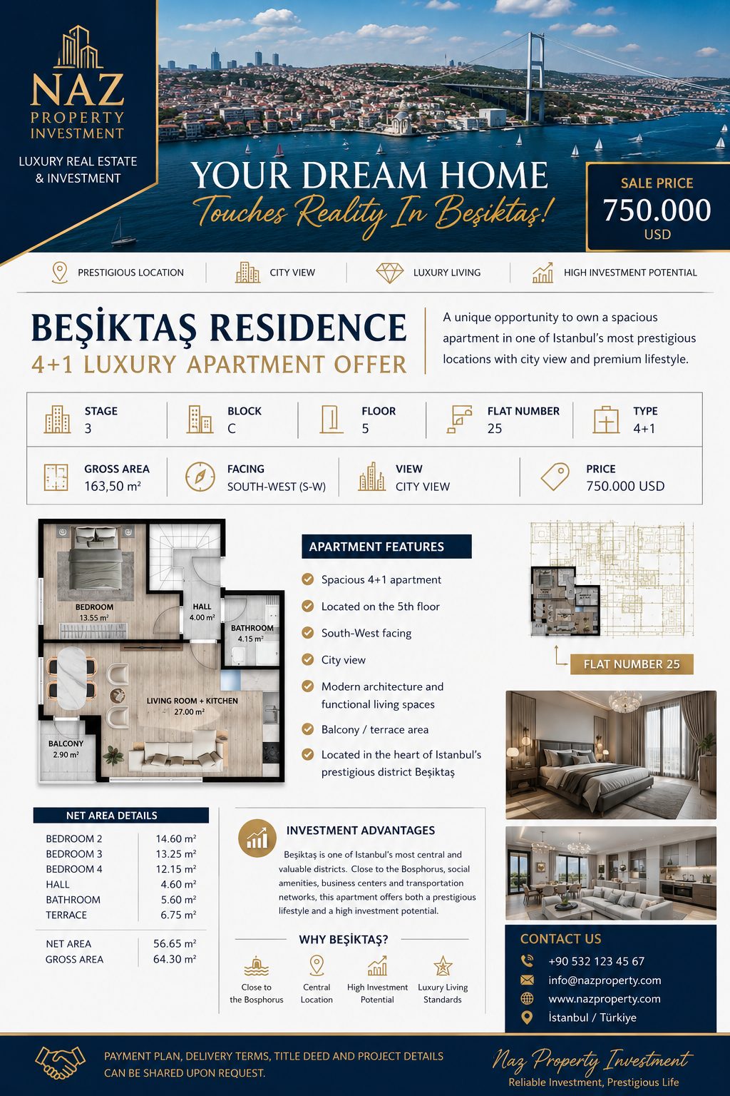BEŞİKTAŞ THE CİTY CENTER AND IN A GREAT LOCATİON ADVANTAGES PROJECT THE HEART OF BEŞİKTAŞ